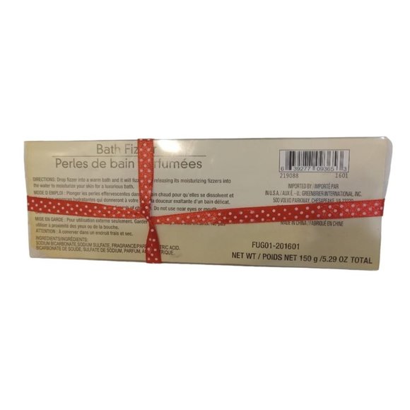 Bath Fizzer Trio Seashells White 29 Oz Moisturizer Pack Of 3 Tub Water Sealed - Picture 2 of 4